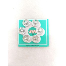 Benim Marifetlerim - Gümüş Çıt Çıt Düğme 10 mm 6 Adet
