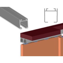 Elovias Yeniler Üst Ray Alüminyum Eloksal 1 Metre (Y-019-1)