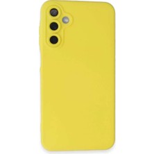 Bin1çeşit Galaxy A15 4g Kılıf Nano Içi Kadife Silikon - Sarı