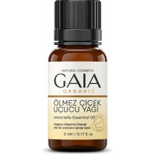 Gaia Organic Ölmez Çiçek Uçucu Yağı  5 ml – Saf Aromaterapi ve Cilt Bakım Yağı