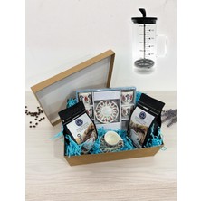 Tr French Press Hediyeli 6 Kişilik Kahve Fincanı Seti + Espresso & Filtre Kahve Sevgililer Günü