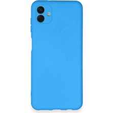 Bin1çeşit Galaxy A04 Kılıf Nano Içi Kadife Silikon - Mavi