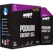 Wup Sports Wup Podium Enerji Jeli Berry Mix Kutu (14 Adet) 30g Karbonhidrat İçeren Antrenman Enerji Takviyesi