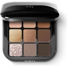Kıko Göz Farı Paleti - New Glamour Multi Finish Eyeshadow Palette 01 Earth Tones