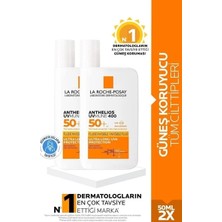 La Roche-Posay Anthelios Uvmune 400 Invisible Fluid 50 ml 2 Adet 50 Faktör Güneş Kremi