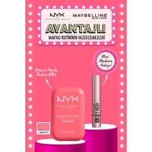 NYX Professional Makeup Buttermelt Blush 04 Allık & Sky High Mini Maskara Hediyeli