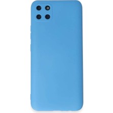 Bin1çeşit Realme C11 Kılıf Nano Içi Kadife Silikon - Mavi