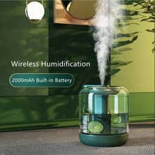 Junglee Şarjlı Oda Hava Nemlendirici Sessiz Çalışan Buhar Makinesi 1 Litre Humudifier Yeşil