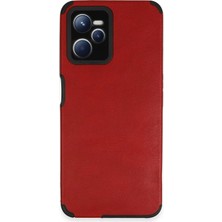 Uryport Realme C35 Kılıf Loop Deri Silikon - Kırmızı