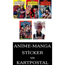 Gerekli Şeyler Yayıncılık Kahramanlık Akademim 1-2-3-4-5 Manga Seti (5 Kitap) / Anime-Manga Sticker ve Kartpostal Hediyeli