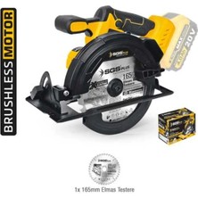 Maison Luré Sunta Kesme Makinesi 165 mm Kömürsüz Motor Solo Akülü Vidalama