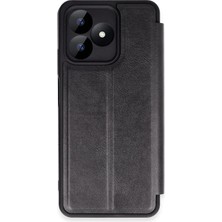 Uryport Realme Note 50 4g Kılıf Flip Cover - Siyah