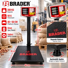 Brader 300 kg Korumasız Elektronik Terazi