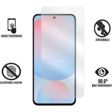 Str Store Samsung Galaxy S24 Fe Ile Uyumlu Mat Ekran Koruyucu Parmak Izi Bırakmayan Yansıma ve Parlama Önleyici Koruma, 9h Temperli Kırılmaz Esnek Nano Cam