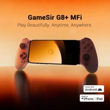 Str Store G8 Plus Mfi Gamepad, iPhone 15/16/17/ipad Mini ve Android Için, iPad Gamepad, Hall Çubukları/tetikleyicileri, Iki Arka Düğme, Genshin Impact, Pubg Mobile, Minecraft