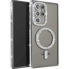 Str Store Samsung Galaxy S23 Ultra Joke Simli Magneticsafe Kılıf - Gümüş