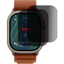 Str Store Apple Watch Ultra 3 49MM Ile Uyumlu Hayalet Ekran Koruyucu, Yandan Görünmeyen Anti-Spy Gizlilik (Privacy) Koruması, 9h Temperli Nano Kırılmaz Esnek Cam, Parmak Izi Önleyici 2 Adet
