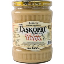 Tarihi Taşköprü Helvacısı Taş Değirmen Tahin 500 g Cam Kavanoz – %100 Yerli Susam, Katkısız