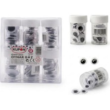 Ada Çanta Kırtasiye 12 Tüp 12MM Siyah Oynar Göz ARD0238
