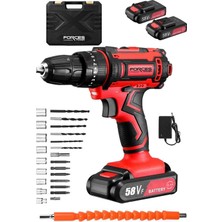 Maison Luré Yüksek Performanslı 24V 5AH Otomatik Metal Şanzıman Çift Akülü Matkap Seti Akülü