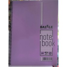 Ada Çanta Kırtasiye Dazzle A4 120 Yaprak Spiralli Çizgili Defter ARD990001