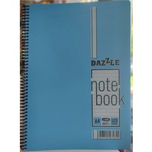 Ada Çanta Kırtasiye Dazzle A4 120 Yaprak Spiralli Çizgili Defter ARD990001