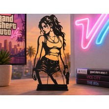 Gta 6 Lucia Dekoratif Biblo, 18 cm Grand Theft Auto Vı - Lucia Caminos Decor