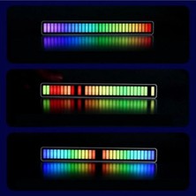 Junglee Rgb Ses Kontrol Ritim Işığı 32 Bit Göstergeli Sesle Araba/pc/tv/oda/masaüstü Için Renkli LED Işık