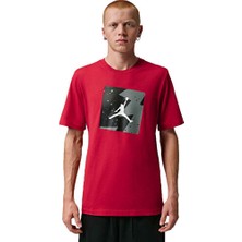 Nike Nıke M Jordan Poolsıde Crew Erkek Günlük Tişört CJ6244-687 Kırmızı