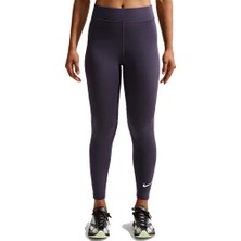 Nike Nıke W Nsw Nk Clsc Hr 7/8 Tıght Lbr Kadın Günlük Tayt DV7789-013 Mor