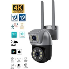 Junglee 4mp Akıllı Ip Kamera Çift Lens 2+2mp Gece Görüşlü Wifi Güvenlik Kamerası