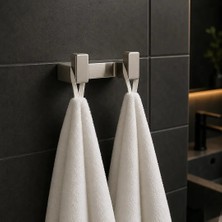 Elovias System Flat İkili Askılık Saten / Inox Renk (BA1019 012 NBM)
