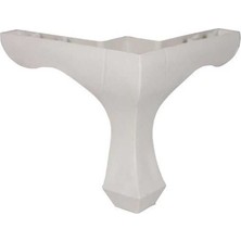 Elovias Lükens Ayak 14CM Beyaz Mobilya Ayağı (EA225)