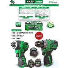Maison Luré Haıspro 16V 2 Li Akülü El Aletleri Set Akülü Vidalama