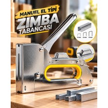 Gees Global El Tipi Manuel Zımba Tabancası 4-6-8 mm No.13 Ergonomik Tutma Kollu Çok Amaçlı Zımba Makinesi