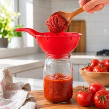 Brf Store Vialivaavm Humas Saplı Kavanoz Hunisi – Geniş Ağızlı Plastik Dolum Hunisi, Salça, Sos, Reçel ve Kuru
