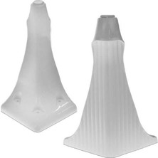 Elovias Nobel 20CM Yunus Ayak Beyaz Plastik Mobilya Ayağı (68112-20)
