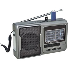 Brf Store Vialivaavm FP-1781BT Mini Cep Radyosu Bluetooth Hoparlör Fm Radyo LED Işıklı Şarjlı USB Micro Sd Mp3