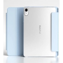 Str Store Huawei Matepad 11.5 Inç 2025 8gb / 128GB ile Uyumlu Kapak Smart Standlı 360 Tam Koruma Akıllı Pu Deri Kılıf - Mavi