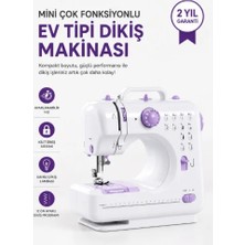 Marsilyan Kompakt Çok Fonksiyonlu Dikiş Makinesi 12 Desenli Ayarlanabilir Hızlı Ayak Pedallı