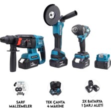 Maison Luré MK800 2b1ş Üçlü Set Spral Sıkma Hilti Akülü Vidalama