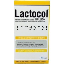 Orthogen Lactocol 15 ml Damla Takviye Edici Gıda Gluten ve Laktoz İçermeyen Probiyotik