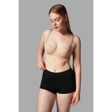 Kadın Boxer Toparlayıcı Iz Yapmayan Seamless Örme Boxer 2001 Siyah