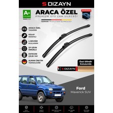 S-Dizayn Ford Maverick Ön Cam Silecek Seti 1993-1998 Premium Araca Özel 53-50 cm A+ Kalite
