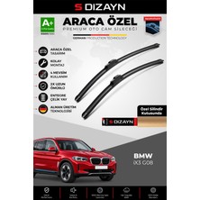 S-Dizayn Bmw Ix3 G08 Ön Cam Silecek Seti 2020-2024 Premium Araca Özel 65-50 cm A+ Kalite