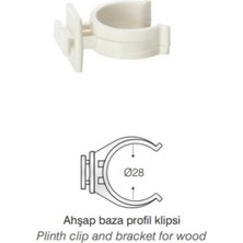 Elovias Mesan Siyah Plastik Baza Profil Klipsi (104-93-03-301)