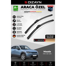 S-Dizayn Mazda Mx-30 Dr Ön Cam Silecek Seti 2020 Üzeri Premium Araca Özel 55-48 cm A+ Kalite