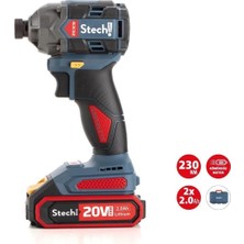 Maison Luré 20 Volt Akülü Torklu Vidalama 20V 4AH SX32 Takım Çantalı Darbeli 2 4.0 - 4. Akülü