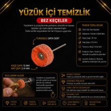 Torna Türk Yüzük Içi Temizlik Bez Keçe-Turuncu Renk