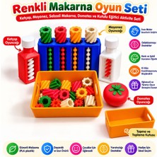 Dinç Spor Renkli Makarna Oyun Seti – Ketçap, Mayonez, Domates ve Kutulu Eğitici Aktivite Oyuncağı